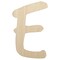 Letter E Uppercase Felt Marker Font Unfinished Wood Shape Piece Cutout for DIY Craft Projects